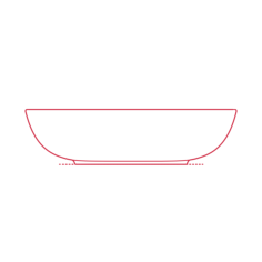 Objects Bowls Ikea Fargklar Deep Plate 9 Inch Sketch Style Svg Vector, Free Vectors File